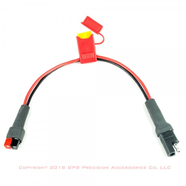 SAE 2-pin to Power Pole Adapter, fused: click to enlarge