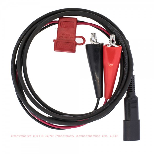 Topcon 14-008025-01 SAE 2-pin Cable with ATO Fuse holder and Alligator Clips: click to enlarge