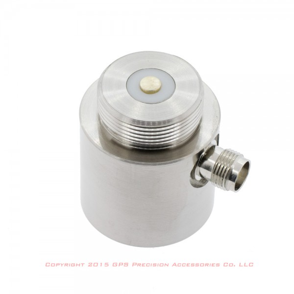 Antenna Adapter, Aluminum, Base Radio, for NMO Style Antenna Threads: click to enlarge