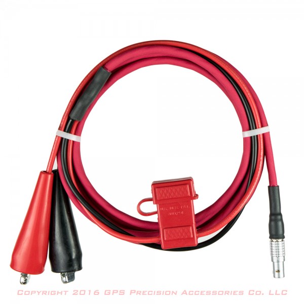 CHC i80 GPS Battery Cable with ATO Fuse and Holder and Alligator Clips: click to enlarge