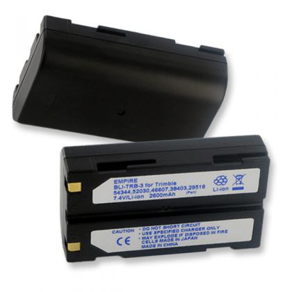 Trimble 54344 / 52030 / 46607 / 38403 / 29518 / 38403 / 38403 7.4v 2600 mAh Lithium-ion Replacement Battery: click to enlarge