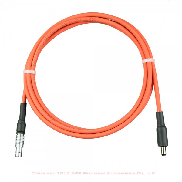 CHC x91 GPS 2.5 Meter Battery Cable with 5.5mm power plug : click to enlarge