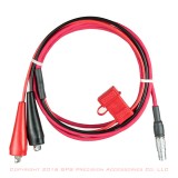 CHC x91 GPS 2 Meter Battery Cable with Fuse and Alligator Clips