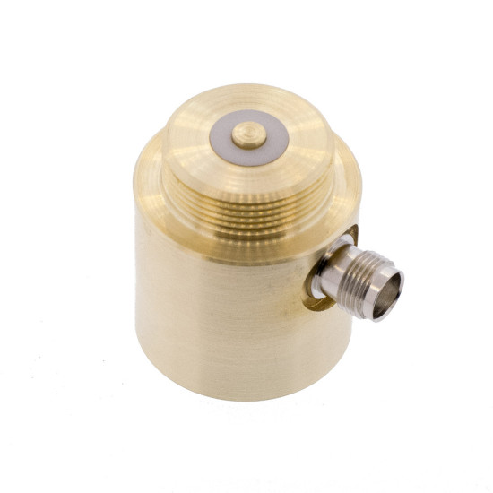 Brass Mounting hub to join the antenna to the radio output cable